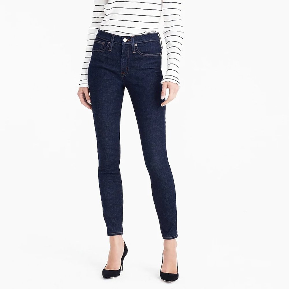 9" high-rise toothpick jean in Classic Rinse wash